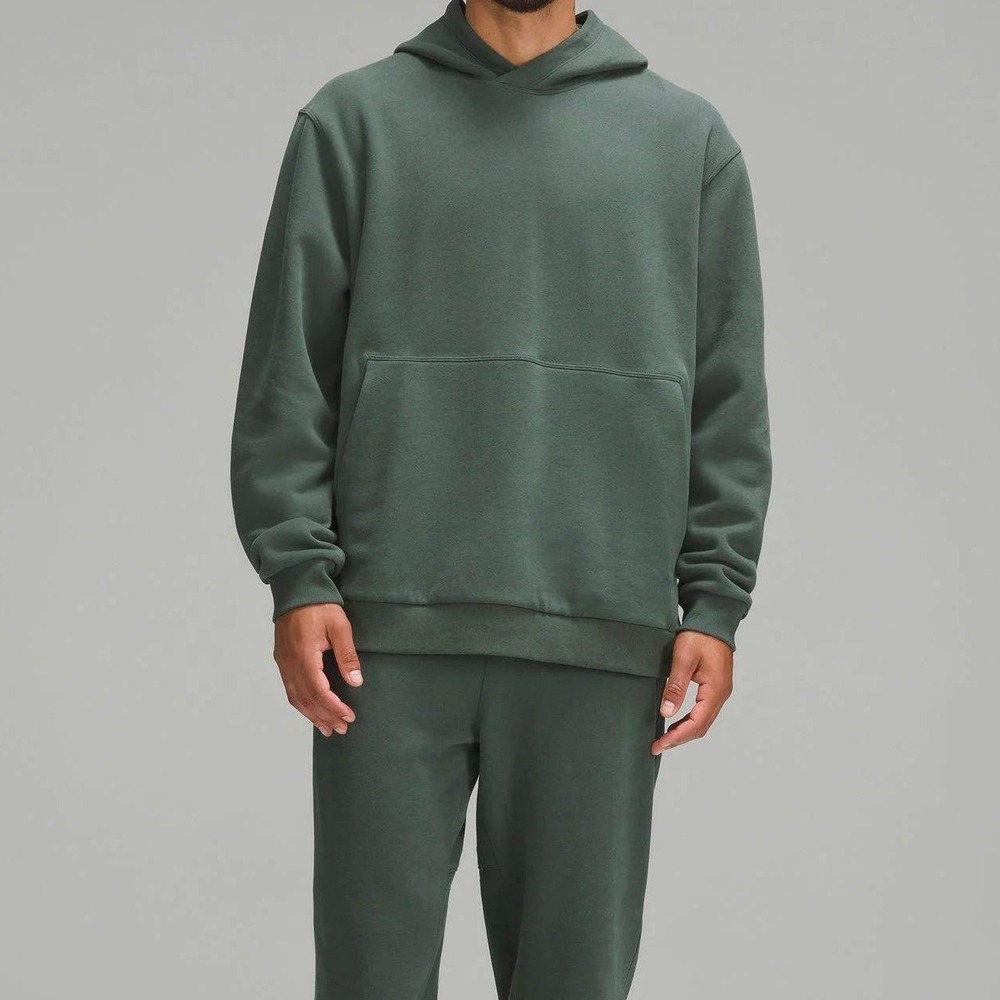 Lululemon Steady State Hoodie Sweatshirt Olive Green Pullover Mens Size Medium